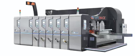 Automatische stalen flexoprinter slotter die cutter op maat voor kartonnen doos