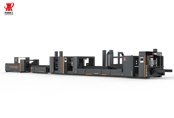 Karton maken automatische folder Gluer Stitcher Dual Stitching Zwart Met PLC