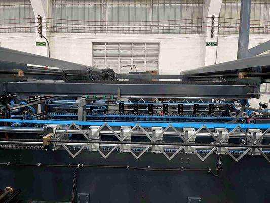 Volledig automatische kartonnen folder Gluer Stitcher Machine met zuiggordel voeding