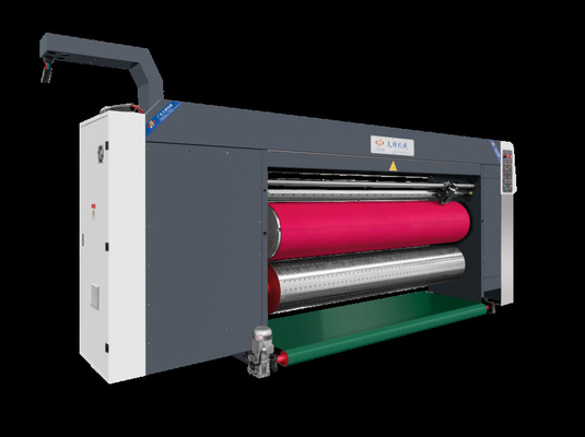 Witte kleur G6-0920 gegolfd karton Drukvrije voedingsstructuur Loodrand Vacuümoverdracht 4 Kleurenprinter + Slotter + Die Cutter + Vibrator + Stacker