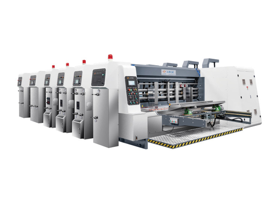 High Speed Automatic Steel Flexo Printing Corrugated Box Slotting Die Cutting Machine voor 1,5-2 mm karton