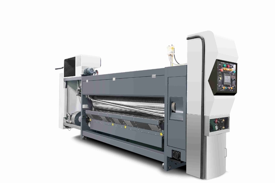 G6-0920 Lead Edge Vacuum Transfer 4 Kleurenprinter+Slotter+Die Cutter+Vibrator+Stacker